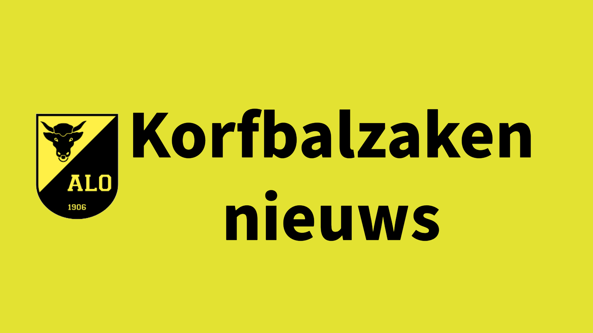 KORFBALZAKEN NIEUWS